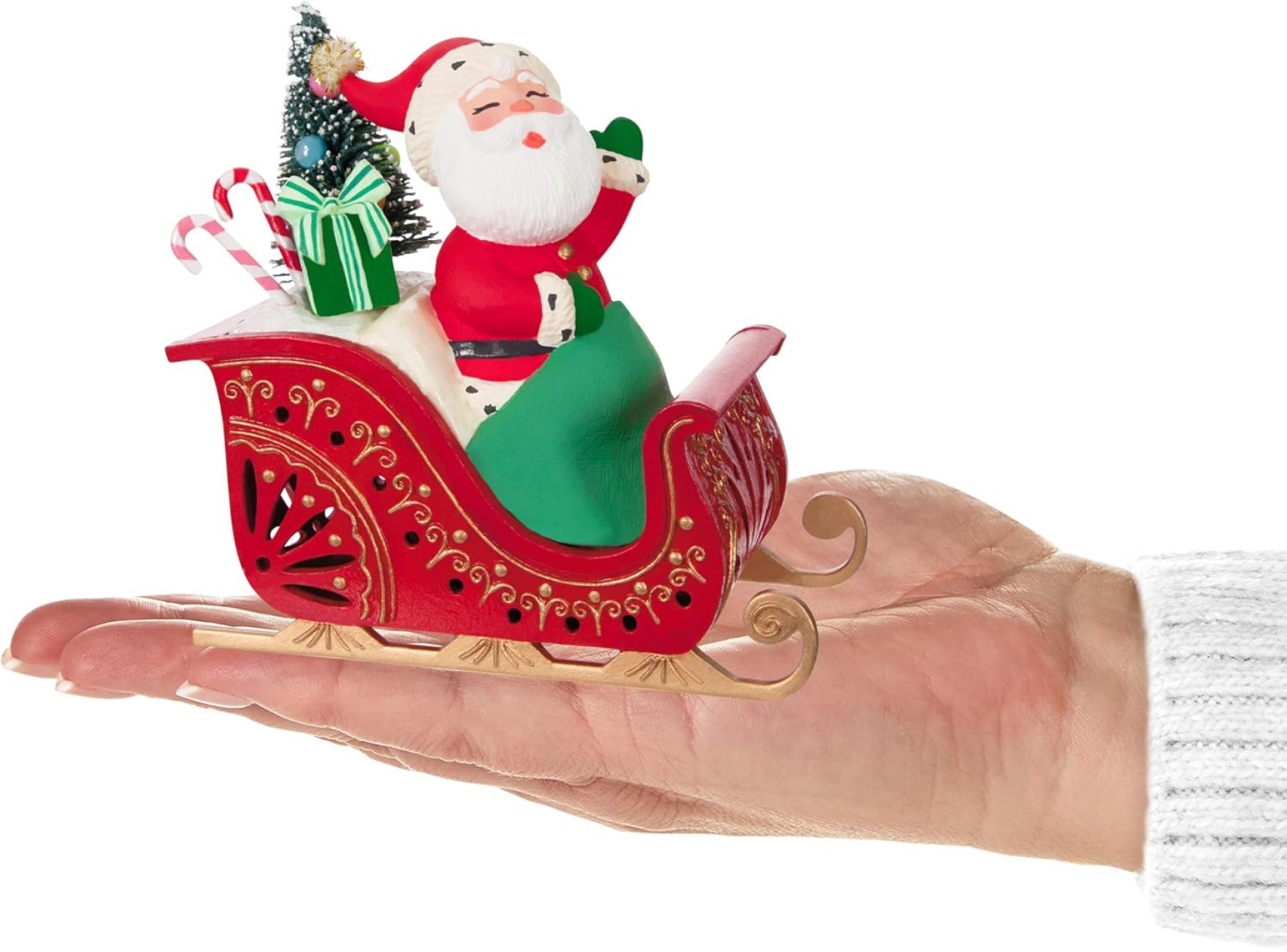 World Menagerie 4.26" Mini Christmas Tree Topper Showtoppers Musical